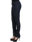 Chic Dark Blue Skinny Leg Jeans