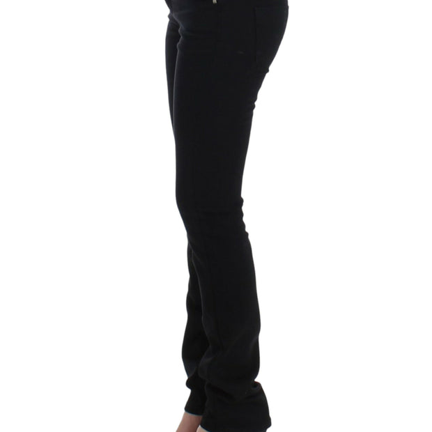 Elegant Black Straight Leg Jeans