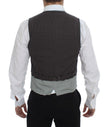 Gray Polka Dot Dress Vest Gilet Weste