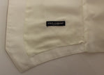 Elegant White Cotton Silk Dress Vest