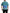 Blue Cotton Milano Street Round Neck T-shirt