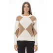 Beige Wool Women Sweater