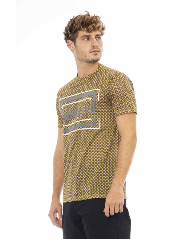Gray Cotton Men T-Shirt
