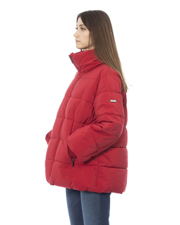 Red Polyamide Women Jacket