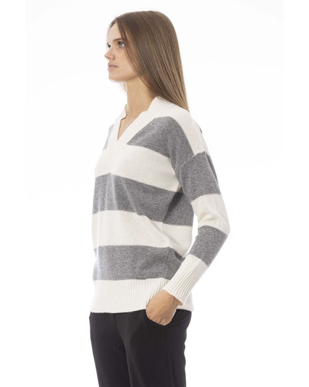 Gray Wool Women Sweater