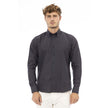 Gray Cotton Men Shirt