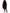 Black Red Buffalo Check Hooded Poncho Jacket