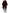 Black Red Buffalo Check Hooded Poncho Jacket