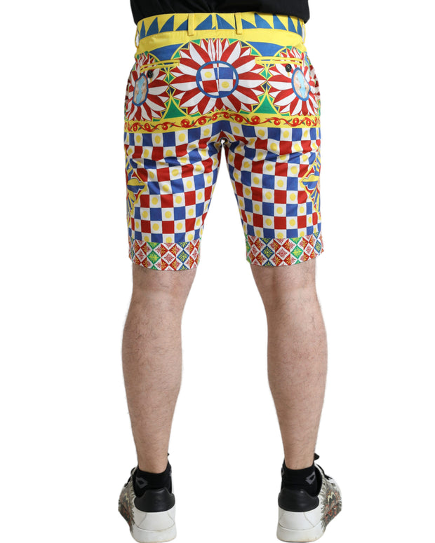 Multicolor Print Bermuda Shorts