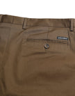 Chic Brown Bermuda Shorts with Logo Detail