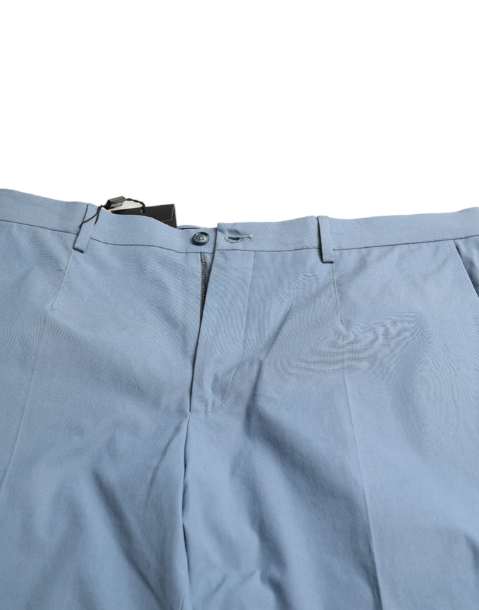 Sky Blue Cotton Bermuda Shorts