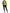 Yellow Nylon Quilted Hooded Pullover Jacket