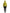 Yellow Nylon Quilted Hooded Pullover Jacket