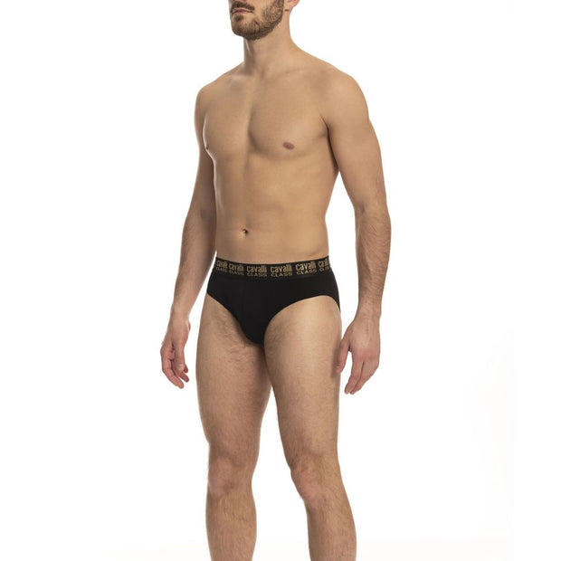 Black Cotton Men's Brief Pair