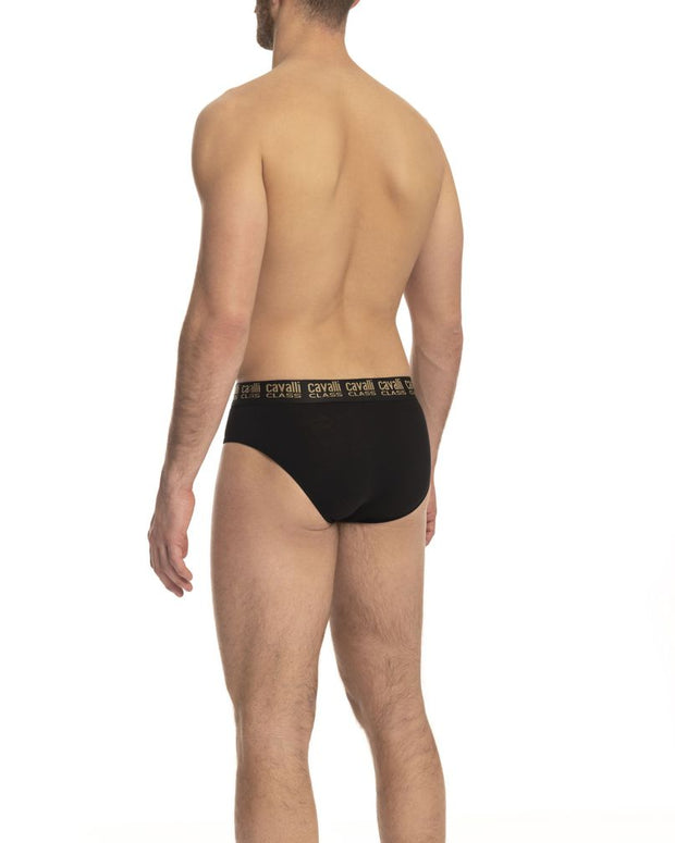 Black Cotton Men's Brief Pair