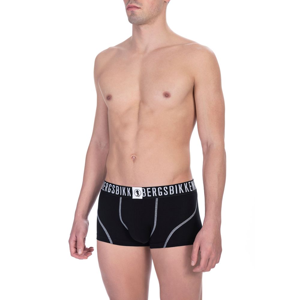 Black Cotton Men's Trunk