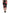 Black Carnation Pencil Cut Knee Length Skirt