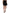Black Wool Button High Waist Aline Mini Skirt