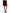 Black Wool Button High Waist Aline Mini Skirt