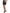 Black Gray Lace Cotton High Waist Denim Mini Skirt