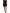 Black Rose High Waist A-line Knee Length Skirt