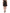 Black Rose Print High Waist A-line Mini Skirt