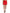 Red Viscose High Waist Fitted Pleated Skirt