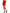 Red Viscose High Waist Fitted Pleated Skirt
