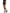 Black Cotton Blend High Waist Mini Skirt