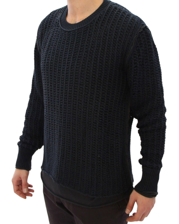 Blue Runway Netz Pullover Netted Sweater