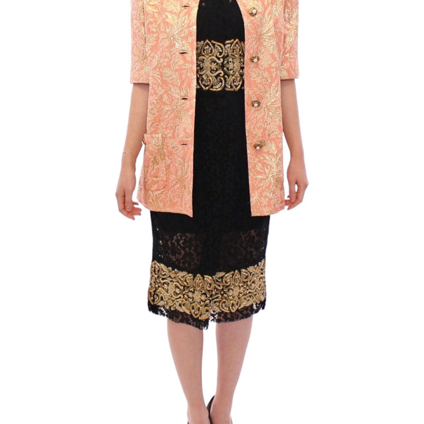 Exclusive Crystal Brocade Coat Jacket