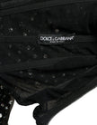 Black Crystal Embellished A-line Gown Dress