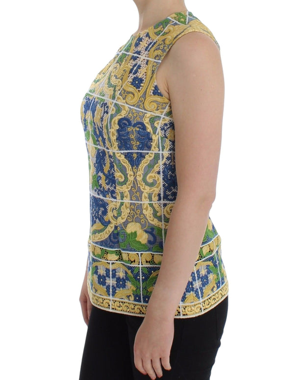 Multicolor Majolica Embroidered Sweater