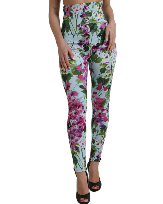 Multicolor Floral High Waist Leggings Pants