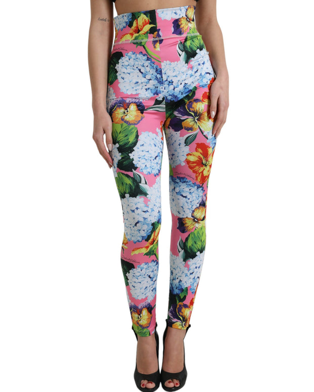 Multicolor Floral High Waist Leggings Pants