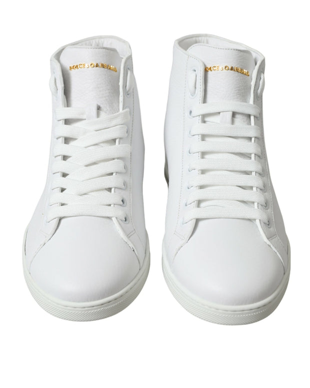 White Saint Tropez High Top Men Sneakers Shoes