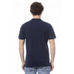 Blue Cotton Men's Polo Shirt