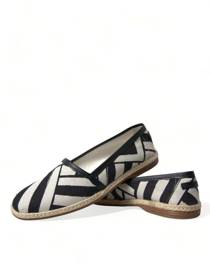 Chic Striped Canvas Espadrilles