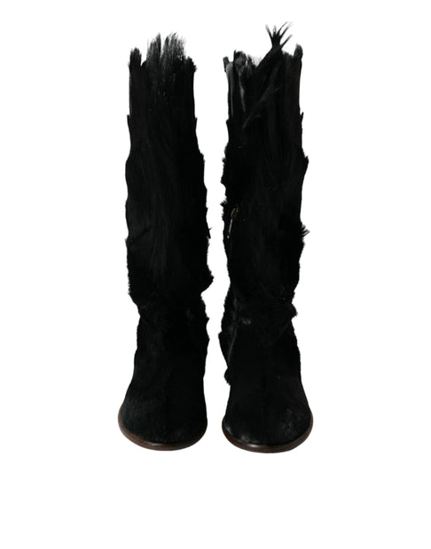 Opulent Gazelle Fur Mid Calf Boots