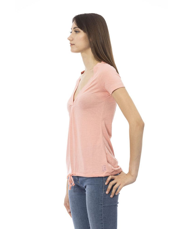 Multicolor Cotton Women T-Shirt