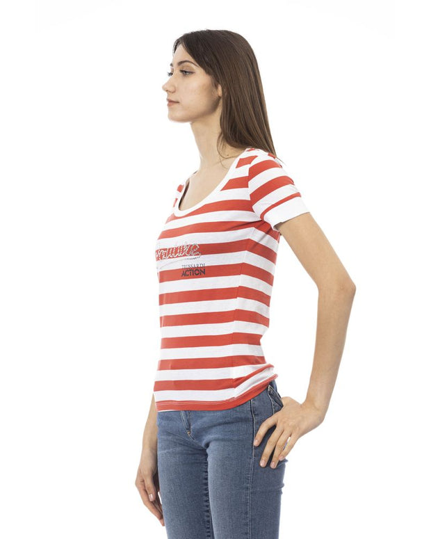 Multicolor Cotton Women T-Shirt