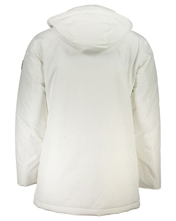 White Polyamide Men Jacket