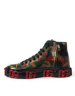 Multicolor High-Top Sneakers with Luxe Appeal