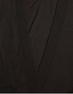 Black Wool V-neck Crossed Cardigan Sweater