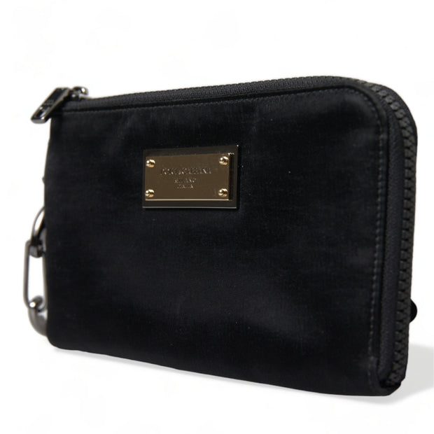 Chic Nylon-Leather Designer Pouch