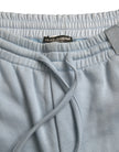 Light Blue Cotton Sweatpants Men Jogger Pants