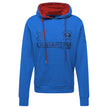 Chic Blue Cotton Hooded Sweatshirt