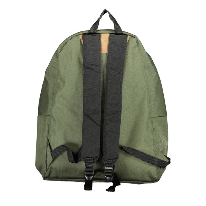 Green Cotton Men Backpack