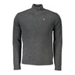 Gray Fabric Men Sweater