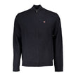 Black Fabric Men Sweater